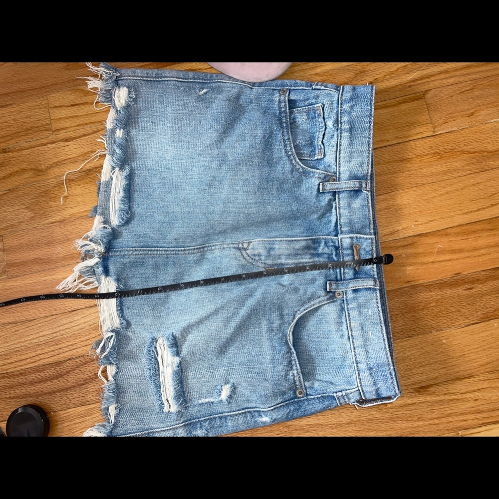 Denim mini skirt